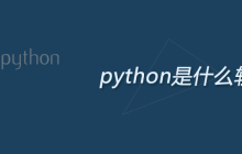 python是什么软件