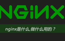 nginx是什么,做什么用的？