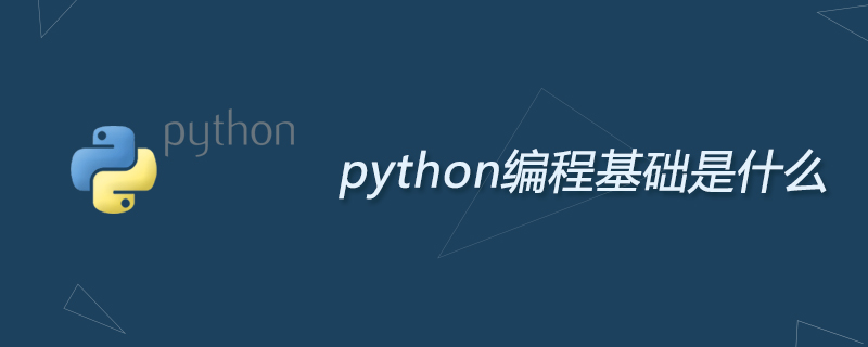 python编程基础是什么