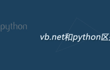 vb.net和python区别