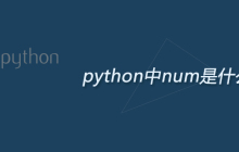 python中num是什么意思