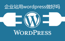 企业站用wordpress做好吗