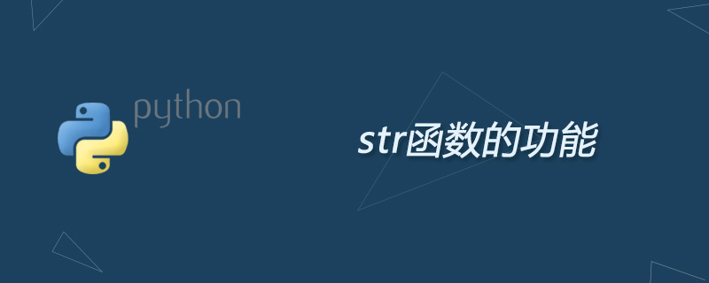 str函数的功能
