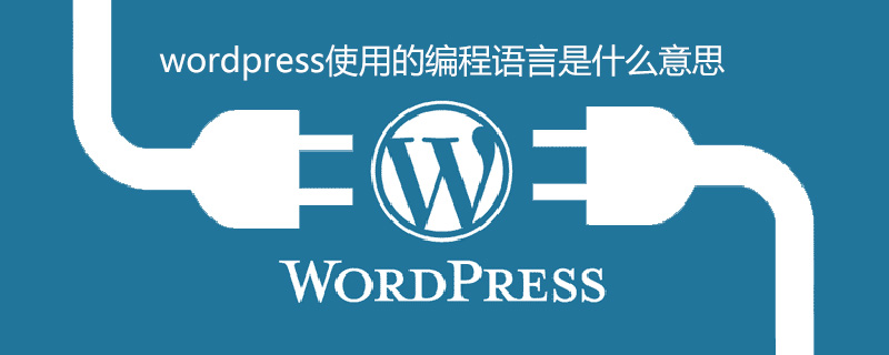 wordpress使用的編程語言是什么意思-小浪學習網