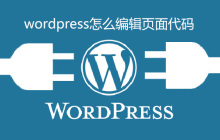 wordpress怎么编辑页面代码