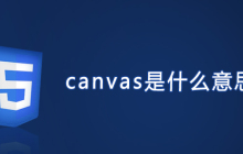 canvas是什么意思