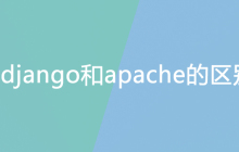 django和apache的区别