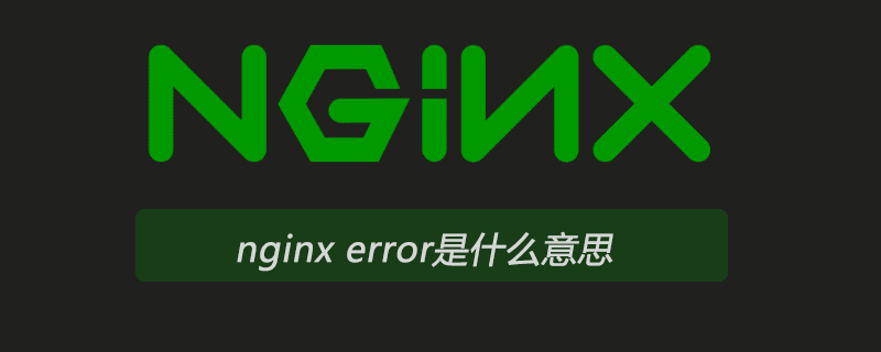 nginx error是什么意思