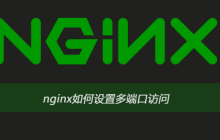 nginx如何设置多端口访问