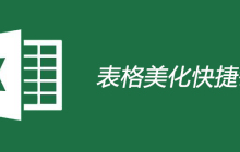 表格美化快捷键