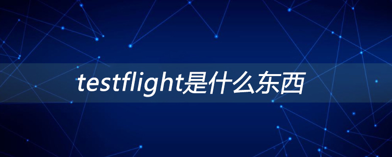 testflight是什么东西