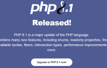 PHP8.1 正式发布，快来更新吧！