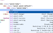 关于phpstorm+bootstrap3控件的运用小问题