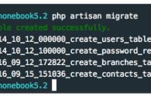 汇总laravel migrate的一些常见错误