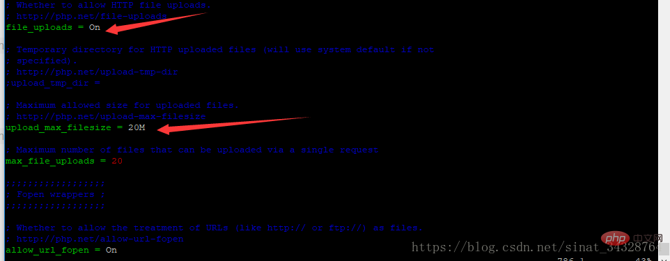 php.ini 設(shè)置文件大小的方法