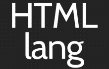 HTML中的lang属性是干嘛的呢？HTML中的lang属性有什么作用呢？