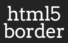 html5 border属性怎么设置？html5 table中的border属性介绍