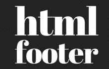 html5 footer标签怎么用？footer标签的用法实例