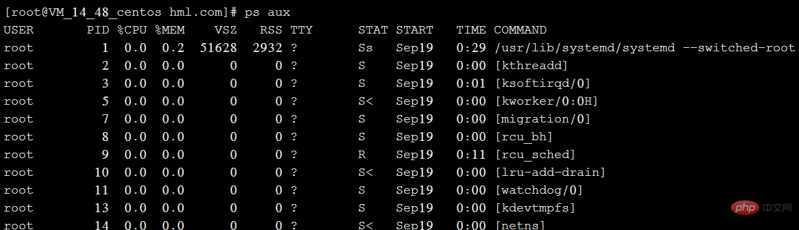 linux怎么查看進程？