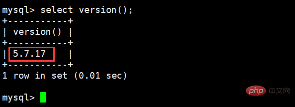 怎么查询mysql的版本号