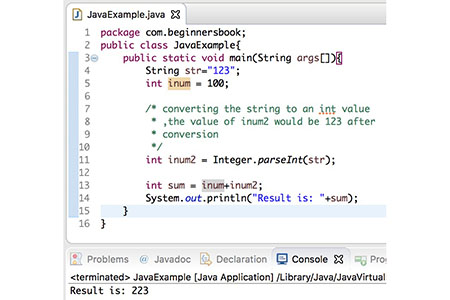 java如何把String类型转换为int类型
