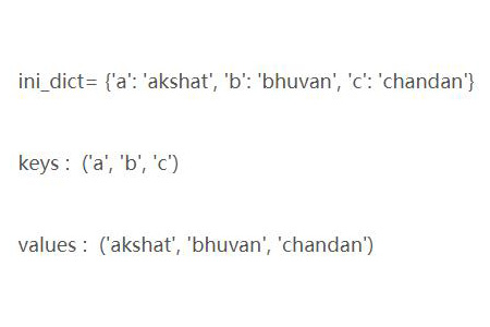 Python how to split dictionary keys and values into separate lists ...