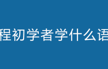 编程初学者学什么语言