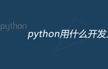 python用什么开发工具？