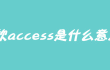 微软access是什么意思？