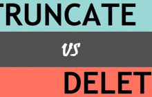delete和truncate之间的差别有哪些