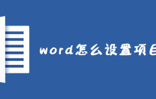 word怎么设置项目符号