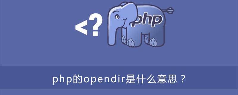 What does opendir in php mean?