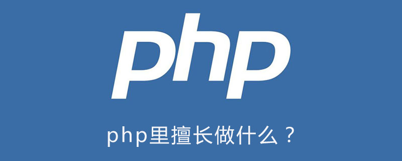 php裡擅長做什麼？