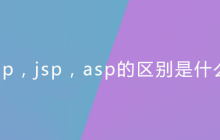php，jsp，asp的区别是什么？