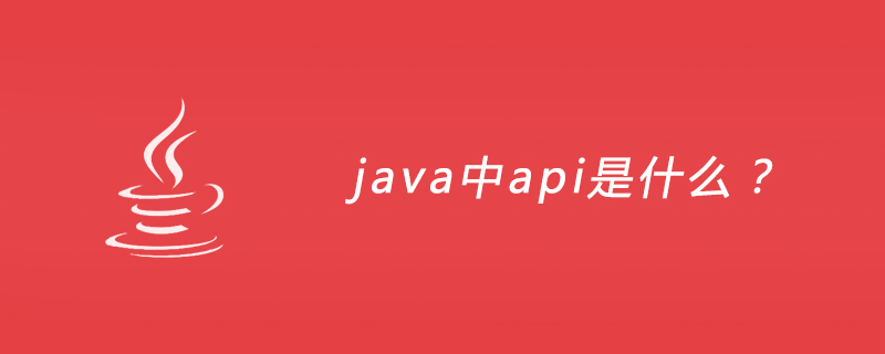 JavaのAPIとは何ですか?