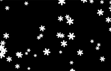 canvas实现雪花随机动态飘落效果(代码示例)