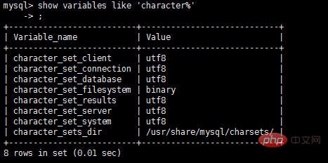 mysql如何查询编码