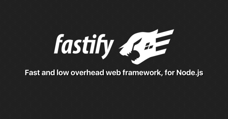 分享一个Nodejs web框架：Fastify