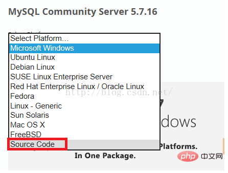 mysql官網如何下載源碼包？