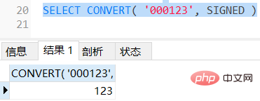 mysql怎么將字符串轉(zhuǎn)為數(shù)字