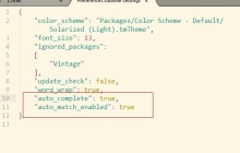 SublimeText如何快速设置代码自动补全？