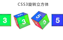 如何通过CSS3实现旋转立方体
