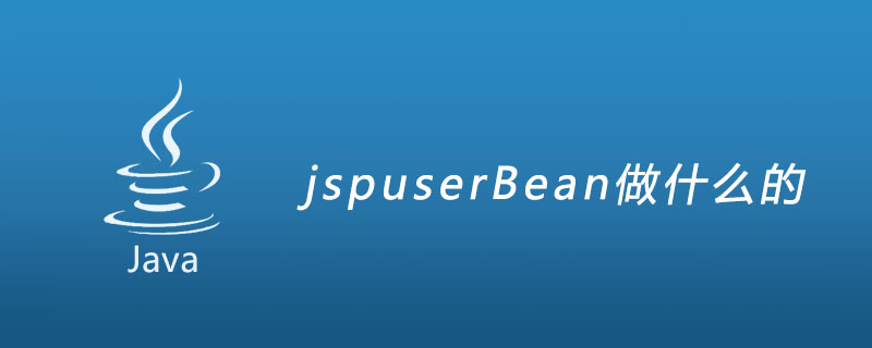 jspuserBean做什么的