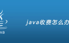 java收费怎么办