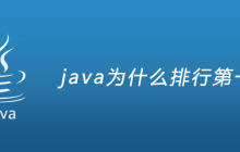java为什么排行第一