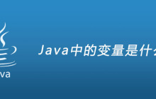 Java中的变量是什么