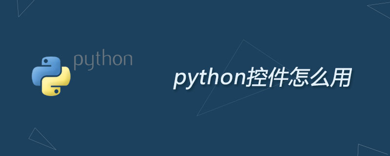 python控件怎么用