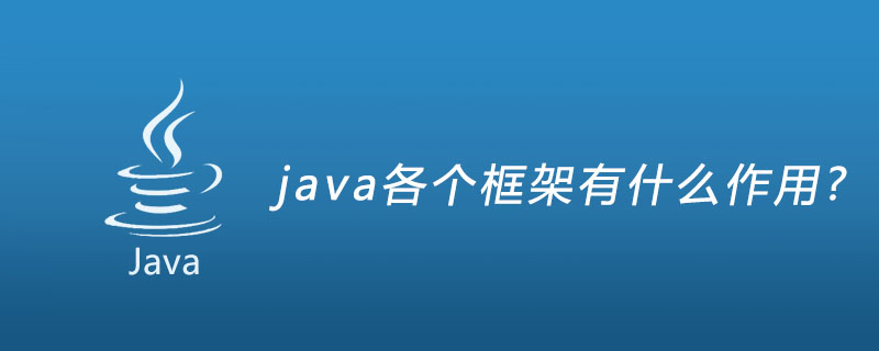 java各个框架有什么作用?