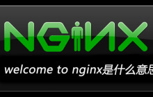 welcome to nginx是什么意思