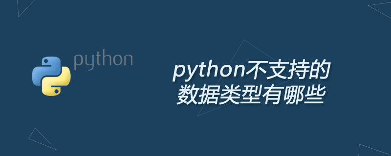 python不支持的数据类型有哪些